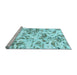 Sideview of Machine Washable Abstract Light Blue Modern Rug, wshabs1367lblu