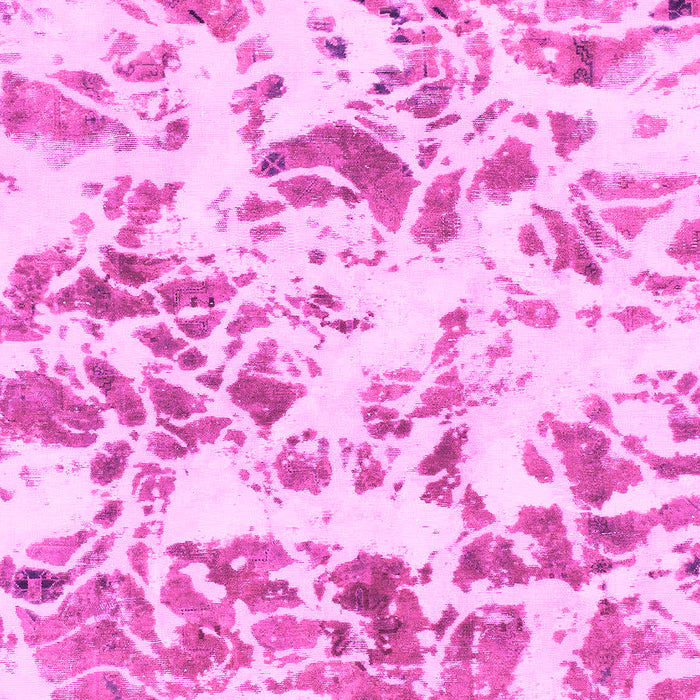 Machine Washable Abstract Pink Modern Rug, wshabs1367pnk