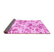 Sideview of Abstract Pink Modern Rug, abs1367pnk