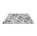 Sideview of Machine Washable Abstract Gray Modern Rug, wshabs1367gry