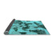 Sideview of Abstract Light Blue Modern Rug, abs1368lblu