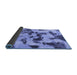 Sideview of Abstract Blue Modern Rug, abs1368blu