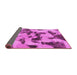 Sideview of Abstract Pink Modern Rug, abs1368pnk