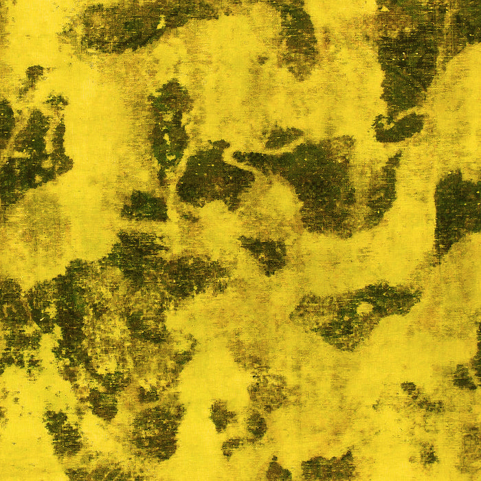 Machine Washable Abstract Yellow Modern Rug, wshabs1368yw