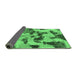 Sideview of Abstract Emerald Green Modern Rug, abs1368emgrn