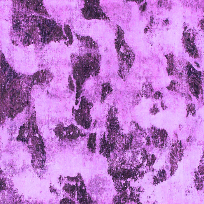 Square Machine Washable Abstract Purple Modern Area Rugs, wshabs1368pur