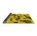 Sideview of Abstract Yellow Modern Rug, abs1368yw