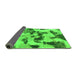 Sideview of Abstract Green Modern Rug, abs1368grn