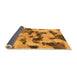 Sideview of Abstract Orange Modern Rug, abs1368org