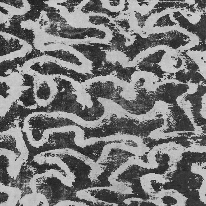 Square Machine Washable Abstract Gray Modern Rug, wshabs1369gry