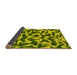 Sideview of Abstract Yellow Modern Rug, abs1369yw