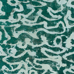 Square Abstract Teal Green Modern Rug, abs1369