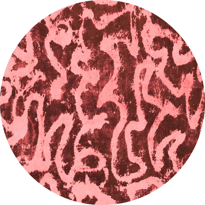 Machine Washable Abstract Red Modern Rug, wshabs1369red