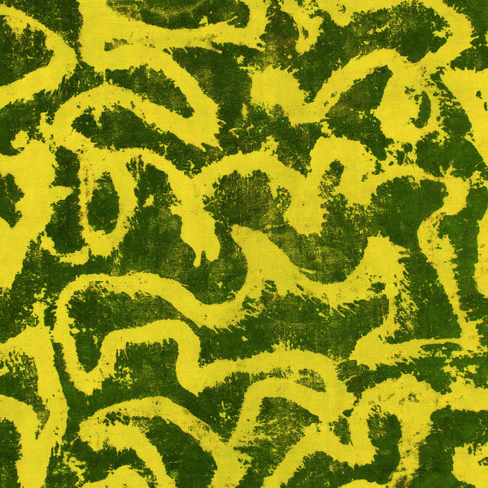 Abstract Yellow Modern Rug, abs1369yw