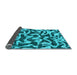 Sideview of Abstract Light Blue Modern Rug, abs1369lblu