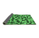 Sideview of Abstract Emerald Green Modern Rug, abs1369emgrn