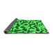 Sideview of Abstract Green Modern Rug, abs1369grn