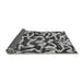 Sideview of Abstract Gray Modern Rug, abs1369gry