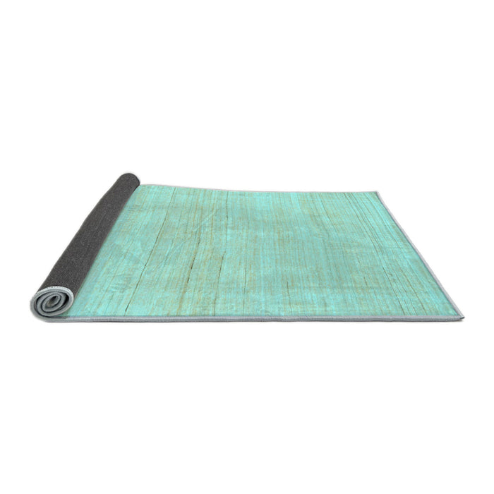 Sideview of Solid Light Blue Modern Rug, abs136lblu
