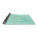 Sideview of Solid Light Blue Modern Rug, abs136lblu