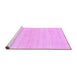 Sideview of Machine Washable Solid Purple Modern Area Rugs, wshabs136pur