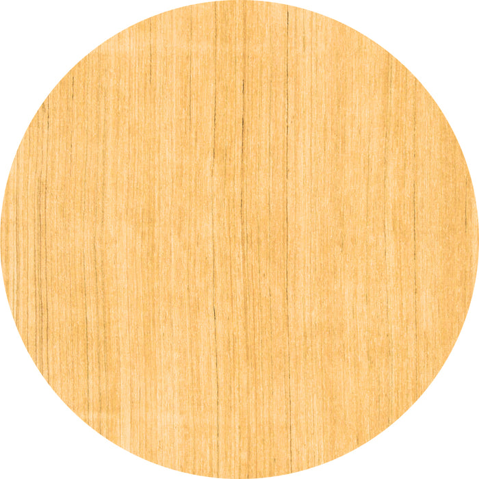 Round Solid Brown Modern Rug, abs136brn