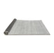 Sideview of Solid Gray Modern Rug, abs136gry