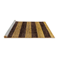 Machine Washable Abstract Bakers Brown Rug, wshabs137