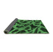 Sideview of Abstract Emerald Green Modern Rug, abs1370emgrn