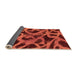 Sideview of Abstract Orange Modern Rug, abs1370org