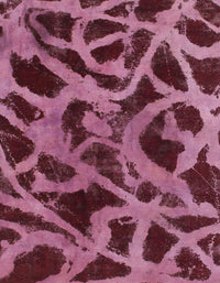 Machine Washable Abstract Vermilion Red Rug, wshabs1370