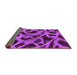 Sideview of Abstract Purple Modern Rug, abs1370pur