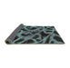 Sideview of Abstract Turquoise Modern Rug, abs1370turq