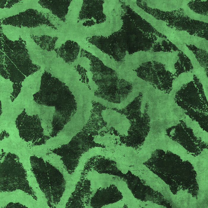 Machine Washable Abstract Emerald Green Modern Area Rugs, wshabs1370emgrn