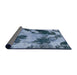 Sideview of Abstract Denim Blue Modern Rug, abs1371