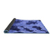 Sideview of Abstract Blue Modern Rug, abs1371blu