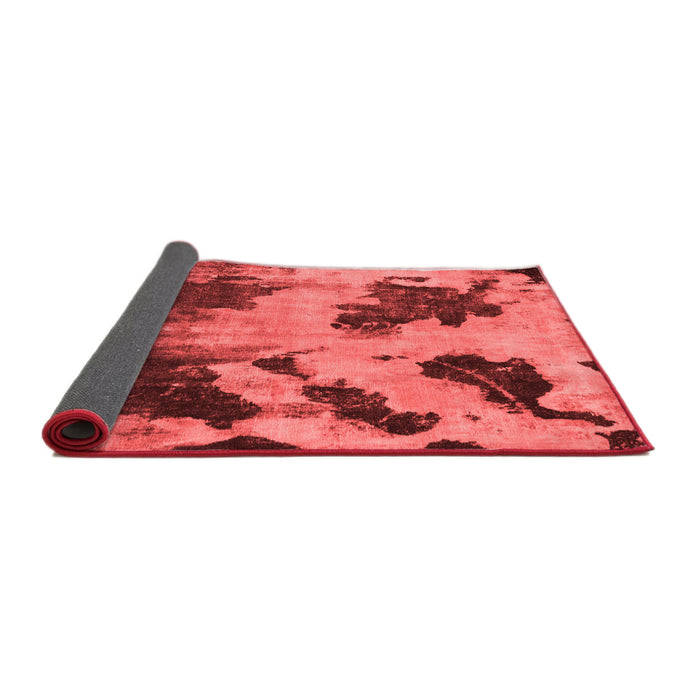 Abstract Red Modern Area Rugs