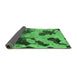 Sideview of Abstract Emerald Green Modern Rug, abs1371emgrn