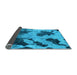 Sideview of Abstract Light Blue Modern Rug, abs1371lblu