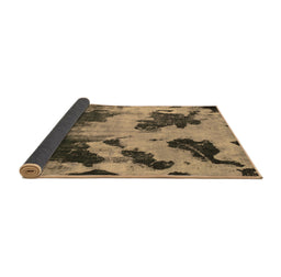 Sideview of Abstract Brown Modern Rug, abs1371brn
