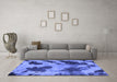 Machine Washable Abstract Blue Modern Rug in a Living Room, wshabs1371blu