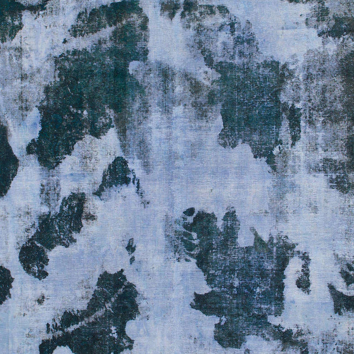 Machine Washable Abstract Denim Blue Rug, wshabs1371