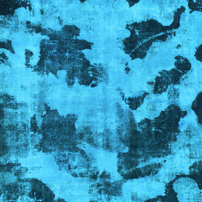 Square Machine Washable Abstract Light Blue Modern Rug, wshabs1371lblu