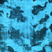 Square Machine Washable Abstract Light Blue Modern Rug, wshabs1371lblu