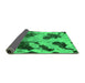 Sideview of Abstract Green Modern Rug, abs1371grn