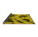 Sideview of Abstract Yellow Modern Rug, abs1371yw