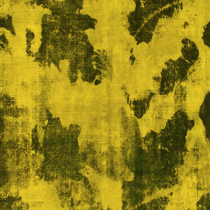 Machine Washable Abstract Yellow Modern Rug, wshabs1371yw
