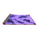 Sideview of Abstract Purple Modern Rug, abs1371pur