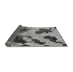 Sideview of Abstract Gray Modern Rug, abs1371gry
