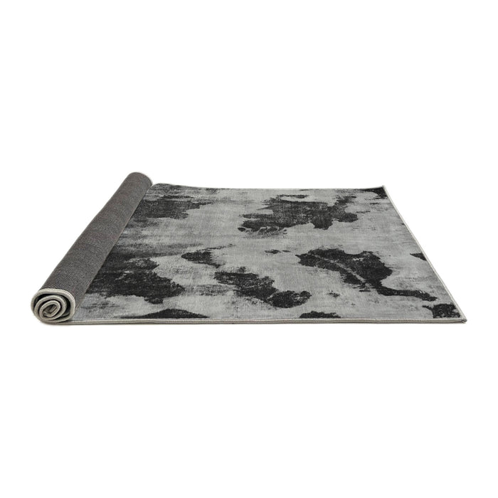 Sideview of Abstract Gray Modern Rug, abs1371gry